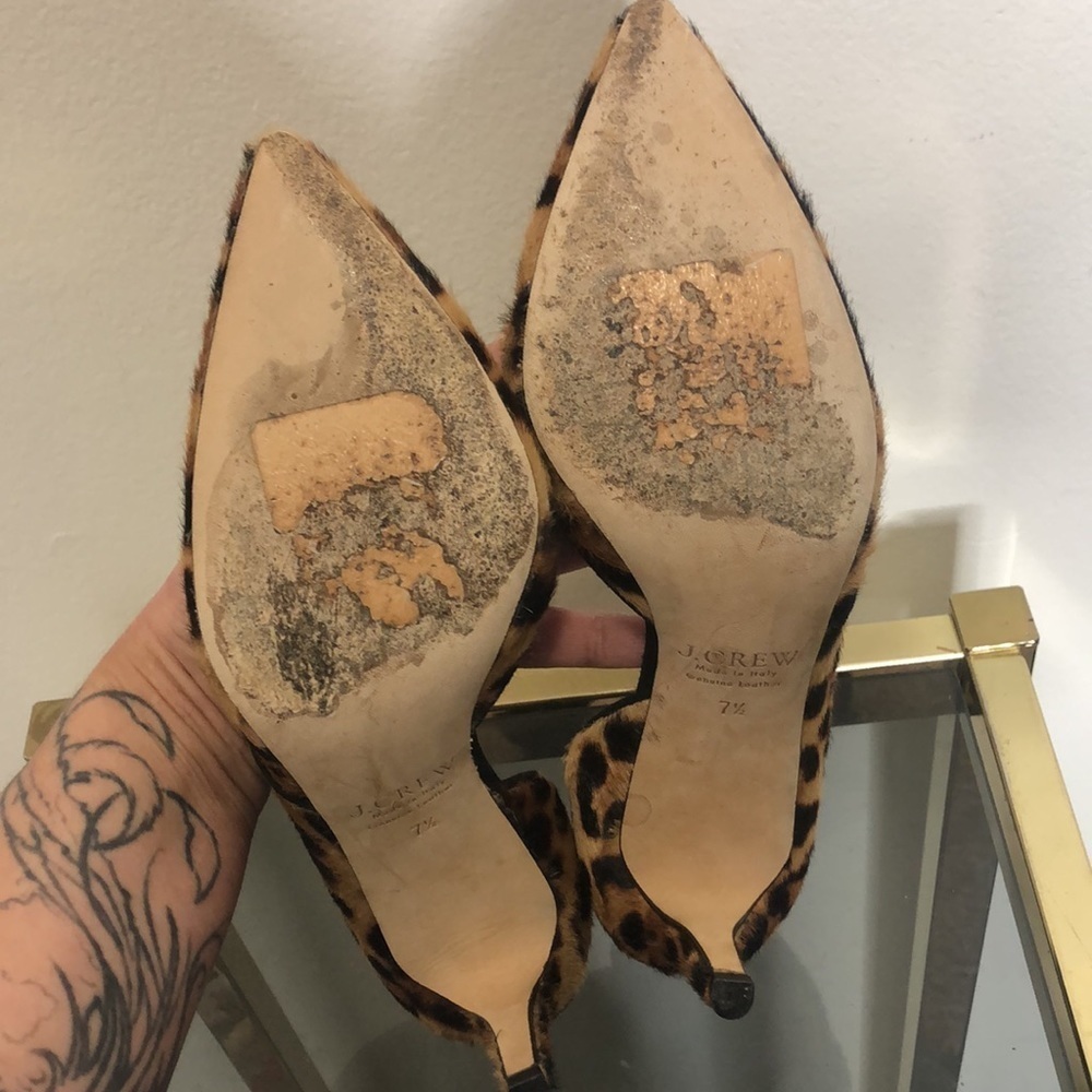 J crew collection Valentina calf hair d’orsay pumps size 7.5​ - Picture 9 of 12